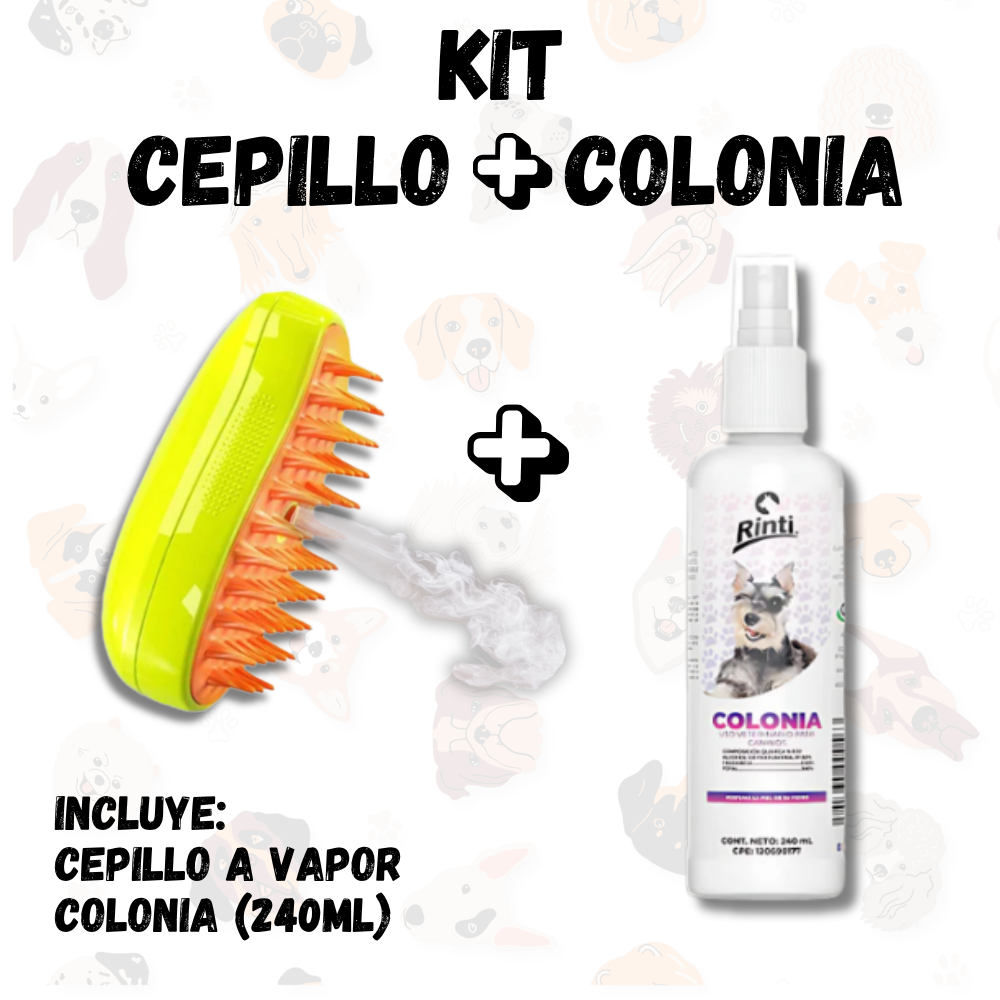 Combo Cepillo a vapor + Colonia