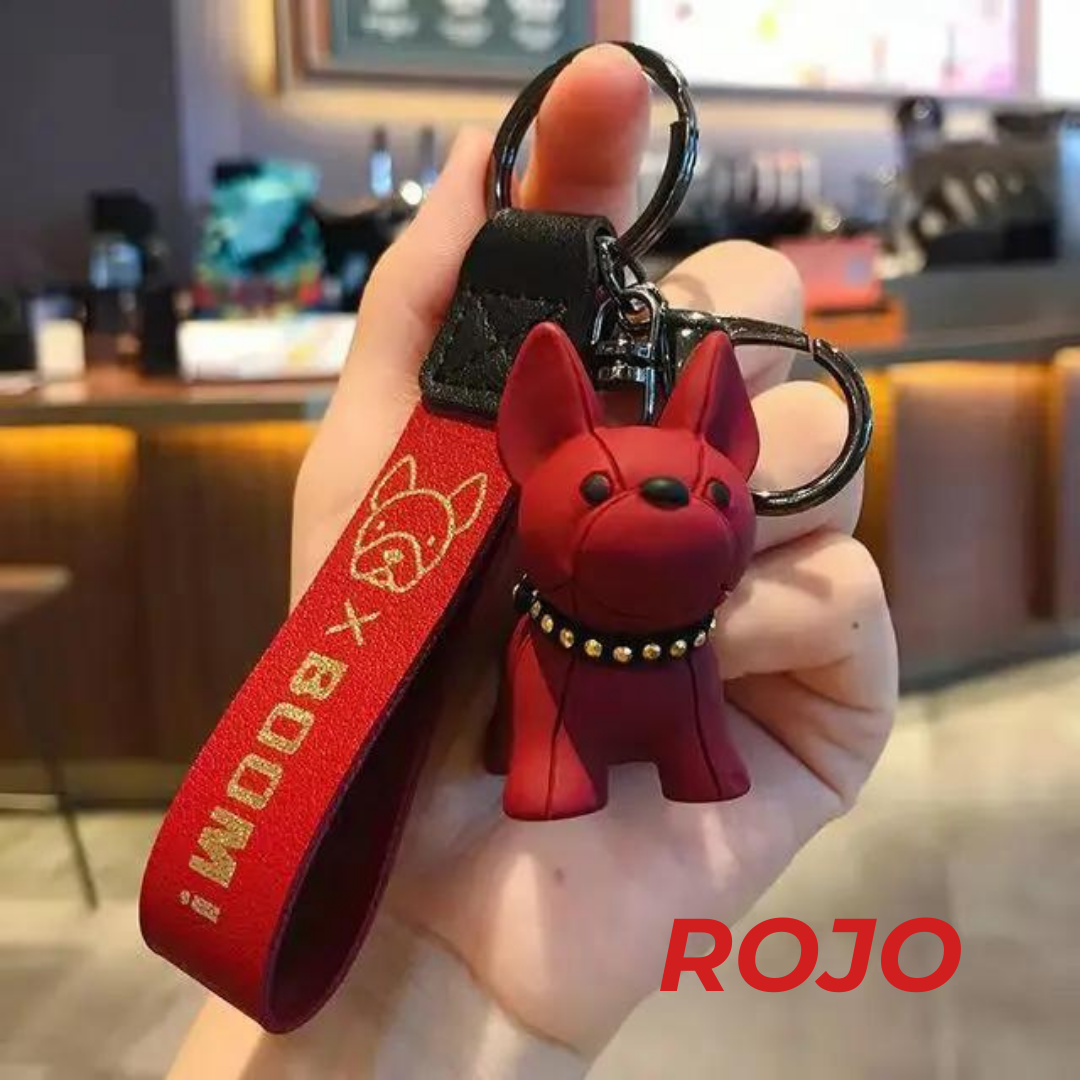 Llaveros frenchies personalizables