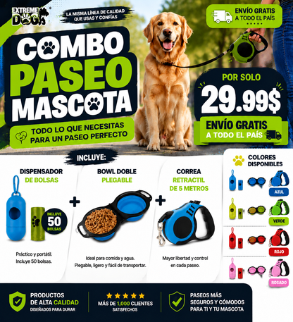 Combo Paseo Mascota