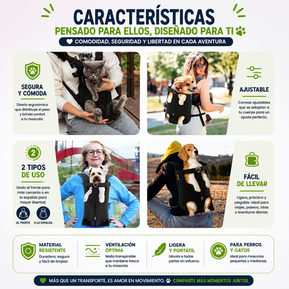Mochila Canguro para Mascotas