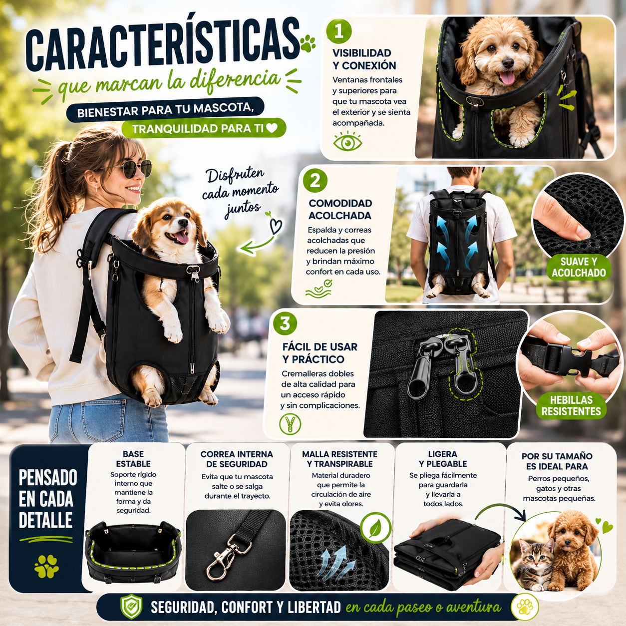 Mochila Canguro para Mascotas