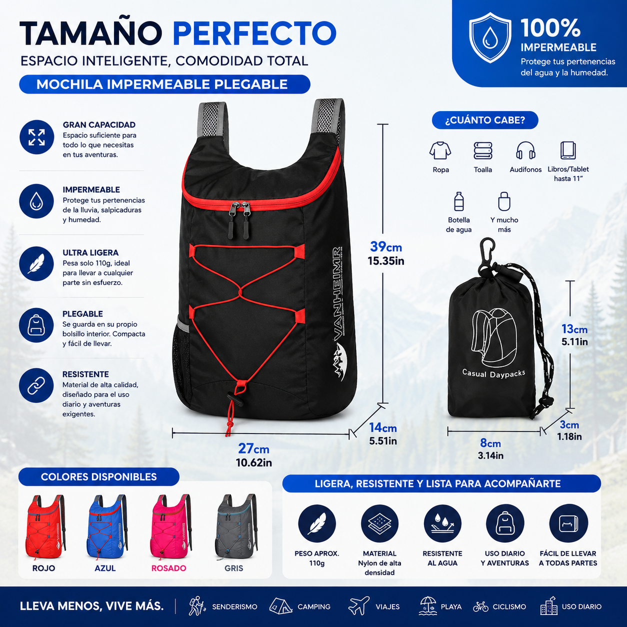 Mochilas Impermeables