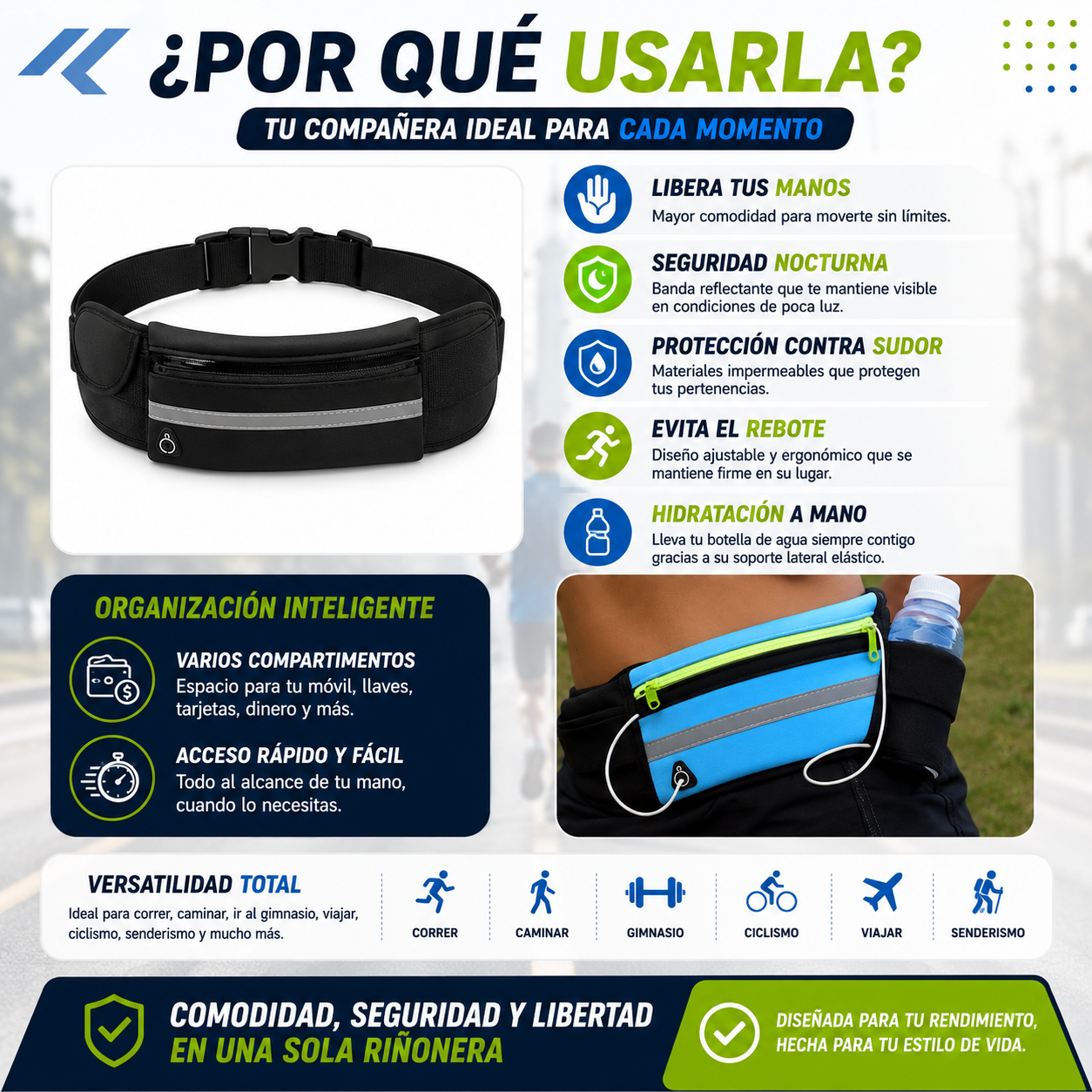 Riñonera deportiva