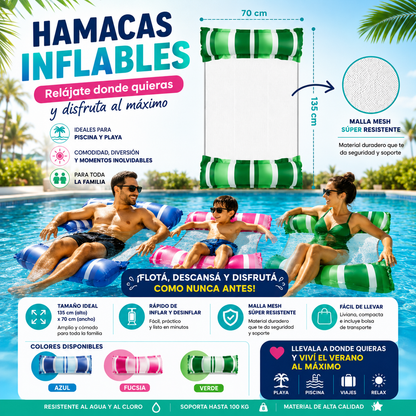 Hamaca inflable piscina