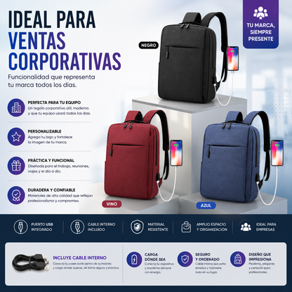 Mochilas Puerto USB