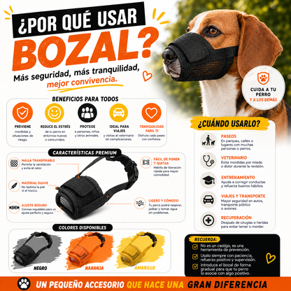Bozal Ergonómico para Mascotas