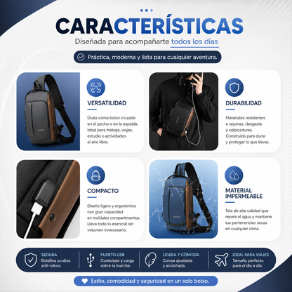 Bandolero Antirrobo con Puerto USB