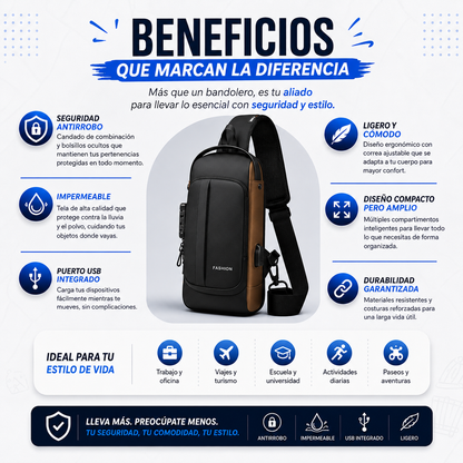 Bandolero Antirrobo con Puerto USB